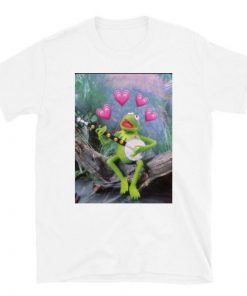 Kermit the Frog Heart Emoji Banjo t Shirt NA