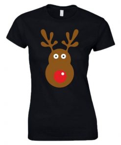 Rudolph Reindeer Face T-Shirt NA