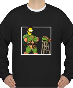 Ned Flanders in a Teenage Mutant Ninja Turtle sweatshirt NA