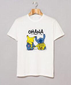 Ohana Pikachu and Stitch T-Shirt NA