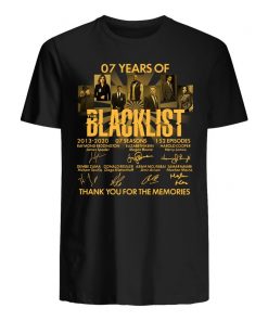 07 Years Of The Blacklist Thank You For The Memories T Shirt NA