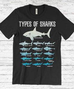 16 Types of Sharks T-Shirt NA