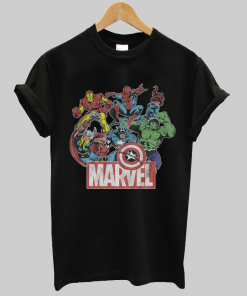 Marvel Avengers Team Cool Retro Comic Funny Vintage Unisex T-Shirt NA