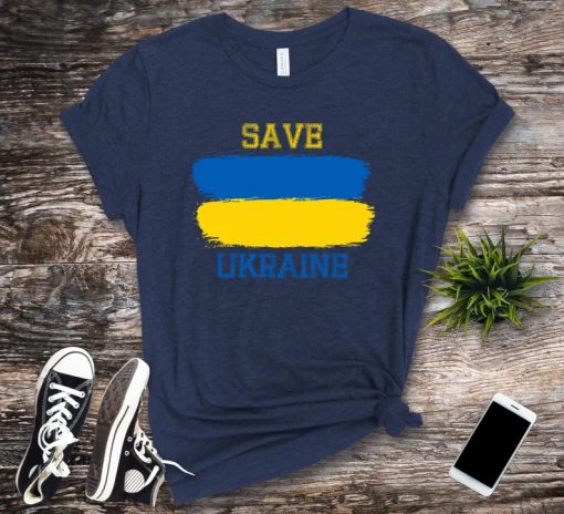 Save Ukraine tshirt NA