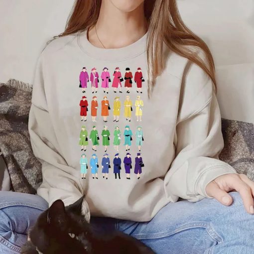 Queen Elizabeth Rainbow sweatshirt NA