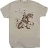 Jesus Riding Dinosaur T Shirt NA