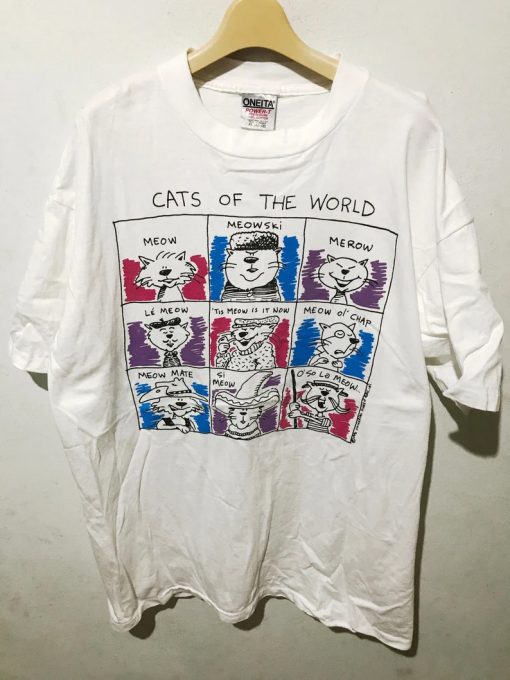 cats of the world tshirt NA
