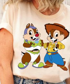 Disney Chip And Dale Buzz and Woody Toy Story Costume Halloween Shirt NA