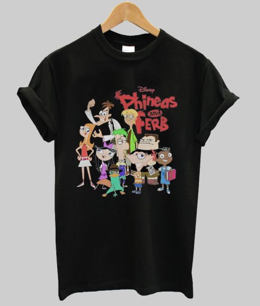 Phineas And Ferb Funny Cartoon T-shirt NA