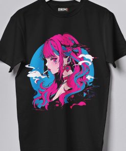 Anime Girl Smoking Unisex T-Shirt NA